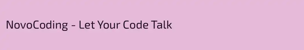 NovoCoding - Let Your Code Talk